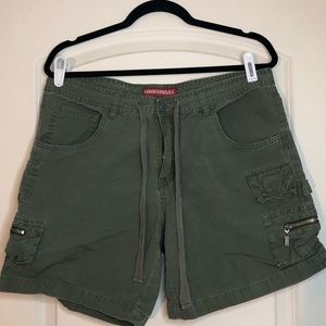 Women’s Green Cargo Shorts